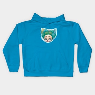 Coral Child Head Kids Hoodie